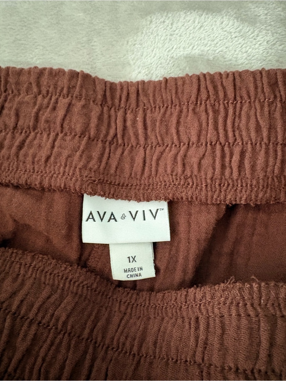 Ava & Viv Pull On Cuffed Balloon Pant Size 1X NWT and 100% Cotton - Picture 3 of 3